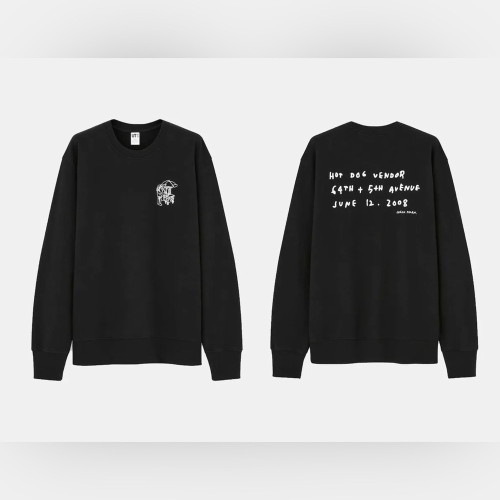 Jason Polan x Uniqlo Hot Dog Vendor Sweatshirt